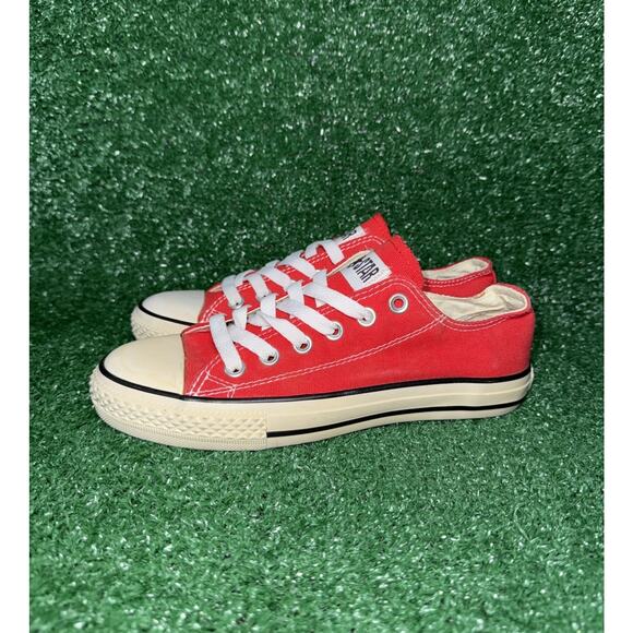 Vintage Converse Made In USA 90s Y2K Chuck Taylor Low Top Red Womens 7.5 Men 5.5 - Picture 4 of 12